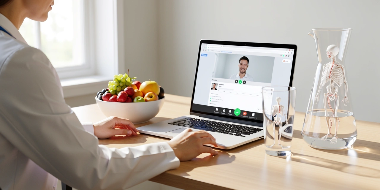 Digitale Beratungssituation bei GesundesEssen